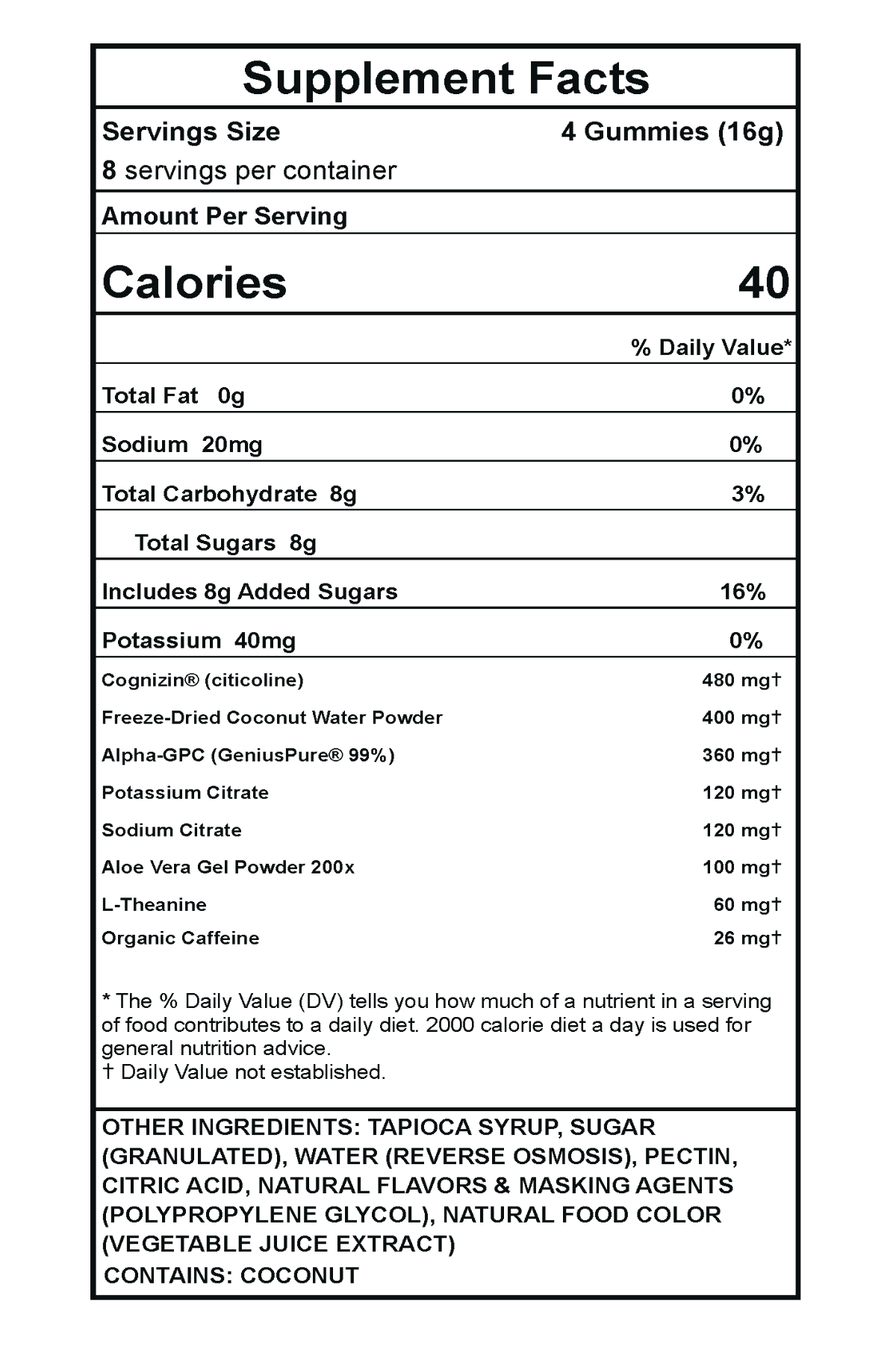 Focus + Hydration Gummy
